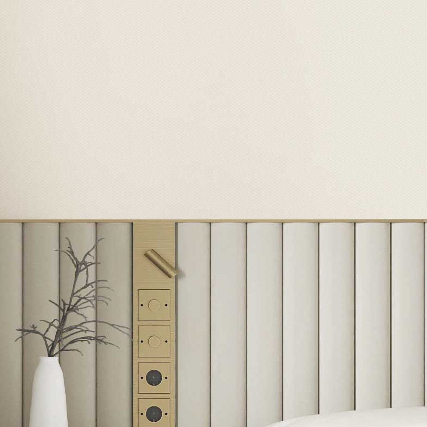 Textured Wallpaper Geometric|Fabric in Tan|Beige