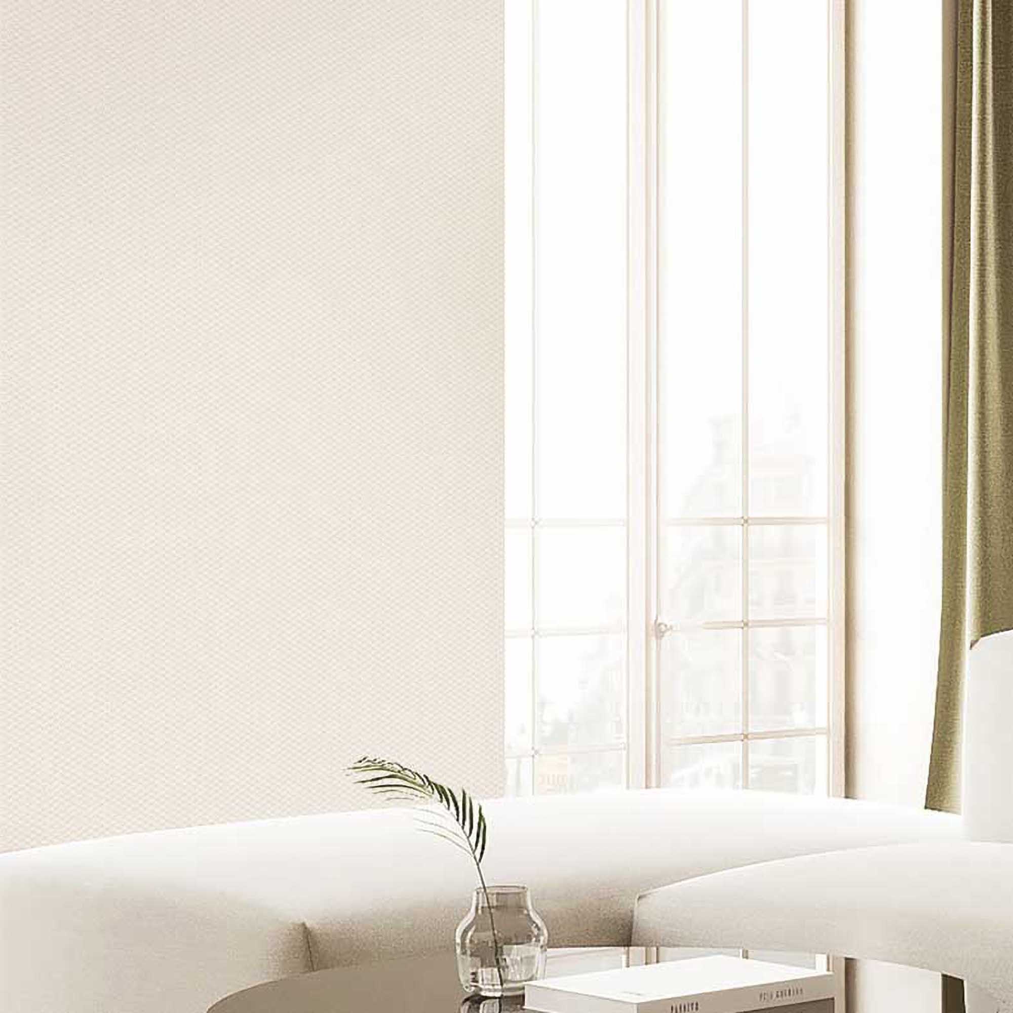 Textured Wallpaper Geometric|Fabric in Beige