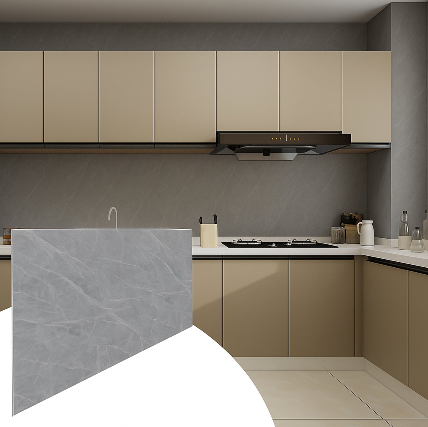 Faux Stone Wall Panels - 2 ft X 4 ft - Waterproof, Matte Textured, DIY Friendly Indoor Wall Cladding  - Dark Grey