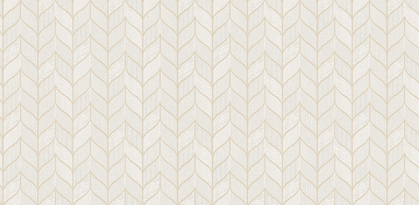 Textured Wallpaper Geometric in Beige
