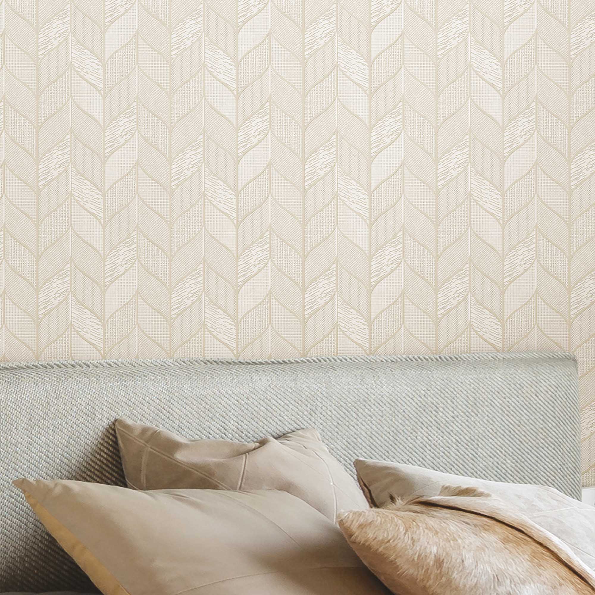 Textured Wallpaper Geometric in Grey