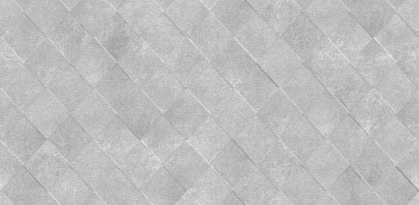 Textured Wallpaper Rhombus|Geometric|Distressed in Grey|Silver