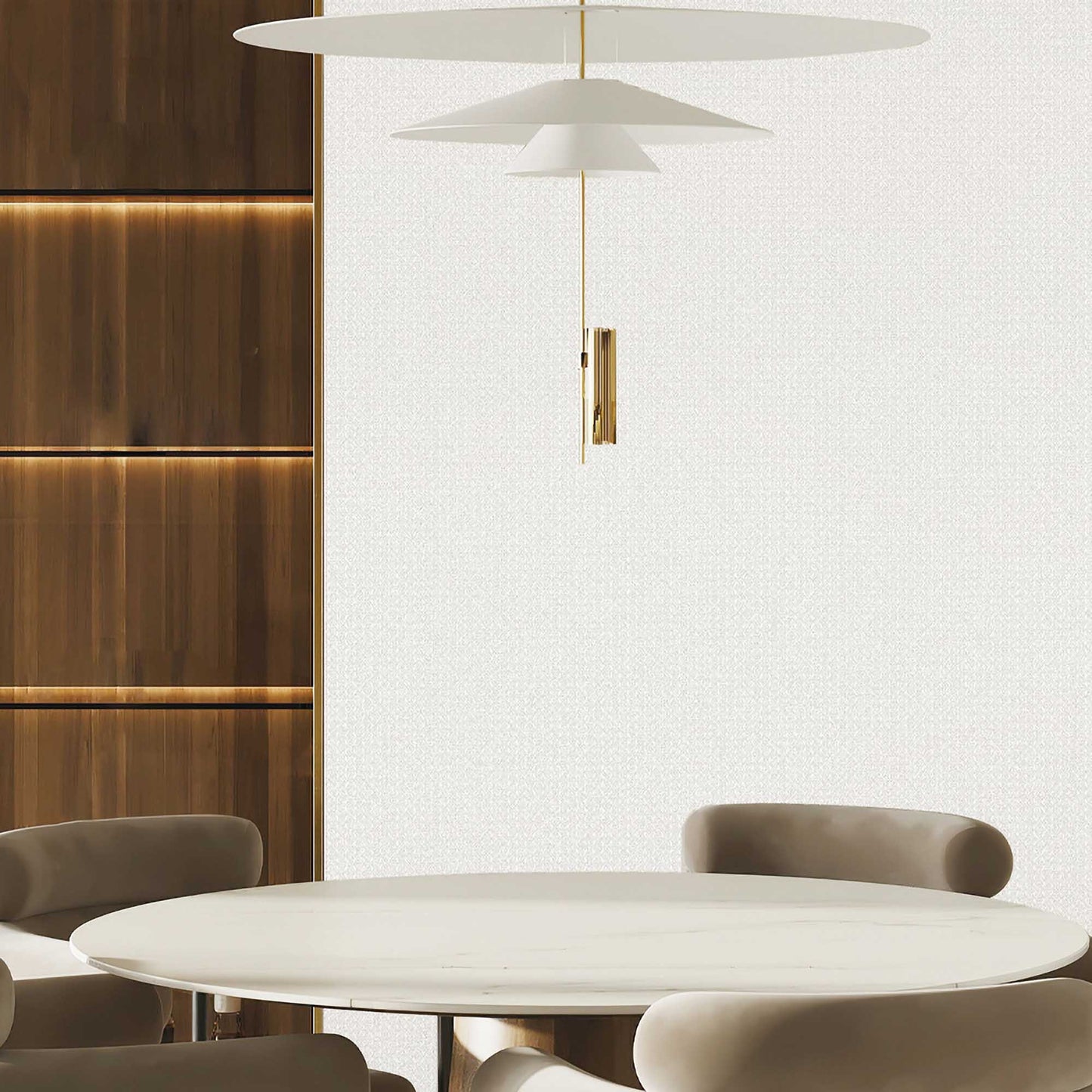 Textured Wallpaper Fabric in Light Grey