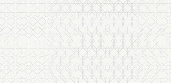 Textured Wallpaper Trellis|Geometric in White|Grey