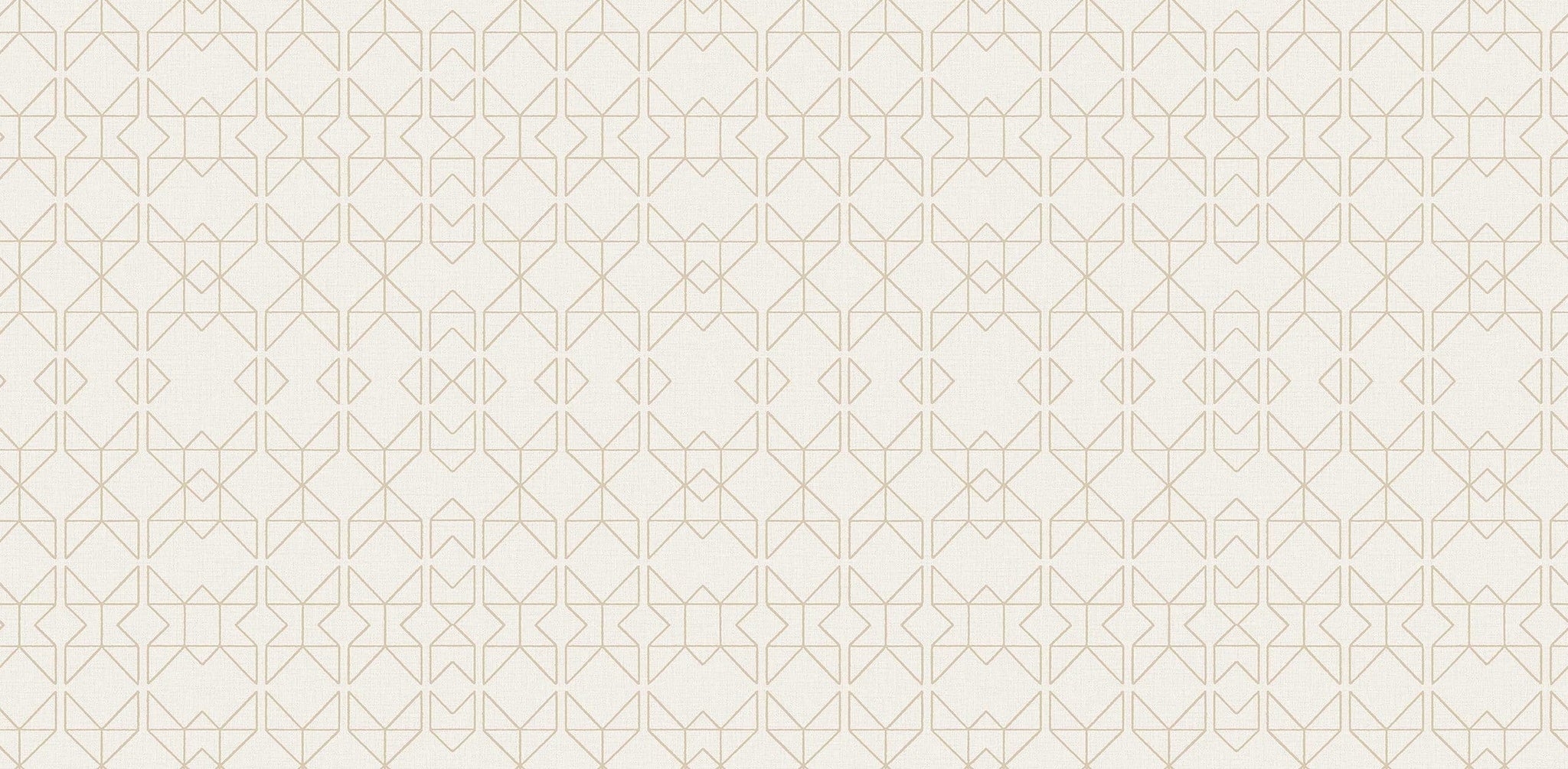Textured Wallpaper Trellis|Geometric in Beige|Gold