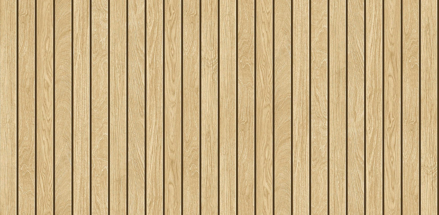 Textured Wallpaper Wood in Beige