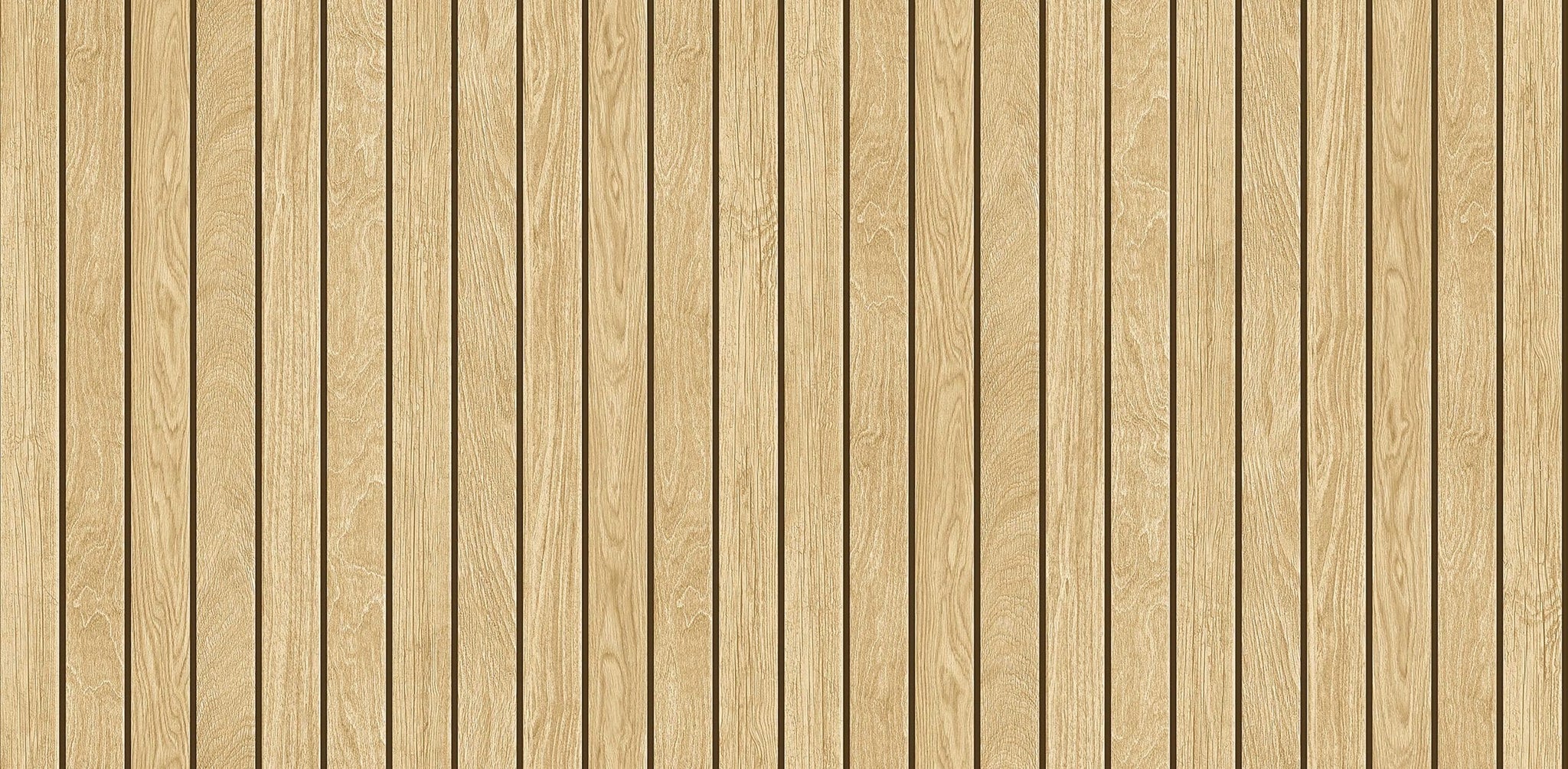 Textured Wallpaper Wood in Beige