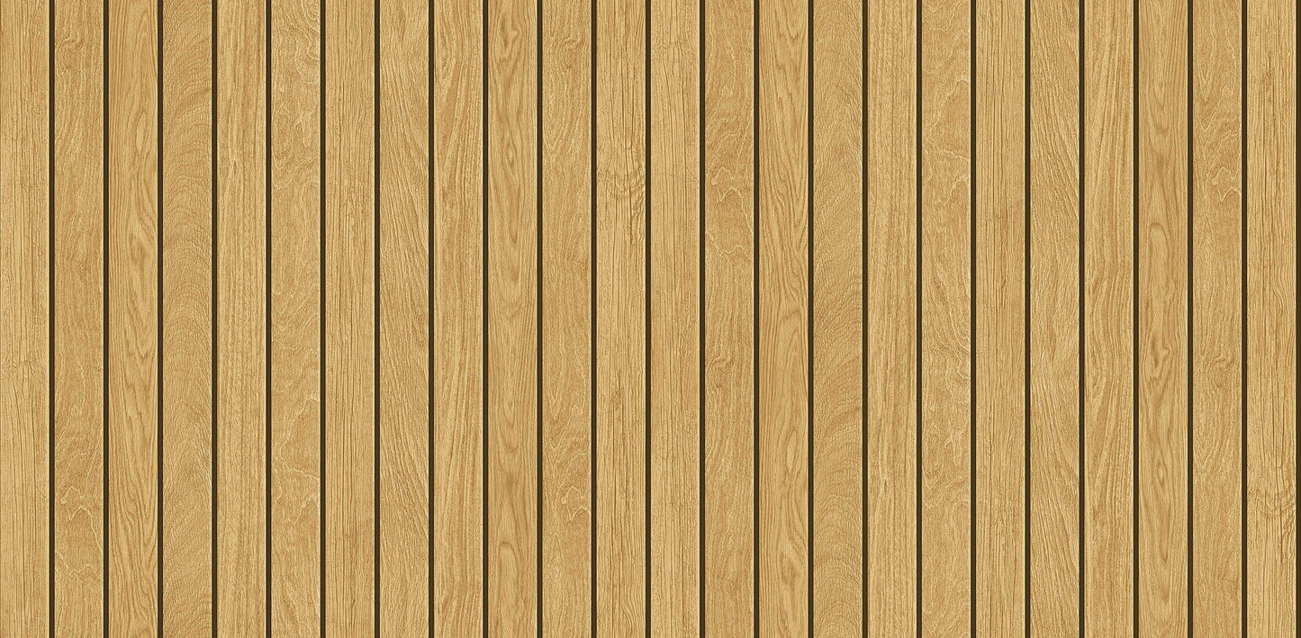 Textured Wallpaper Wood in Yellow