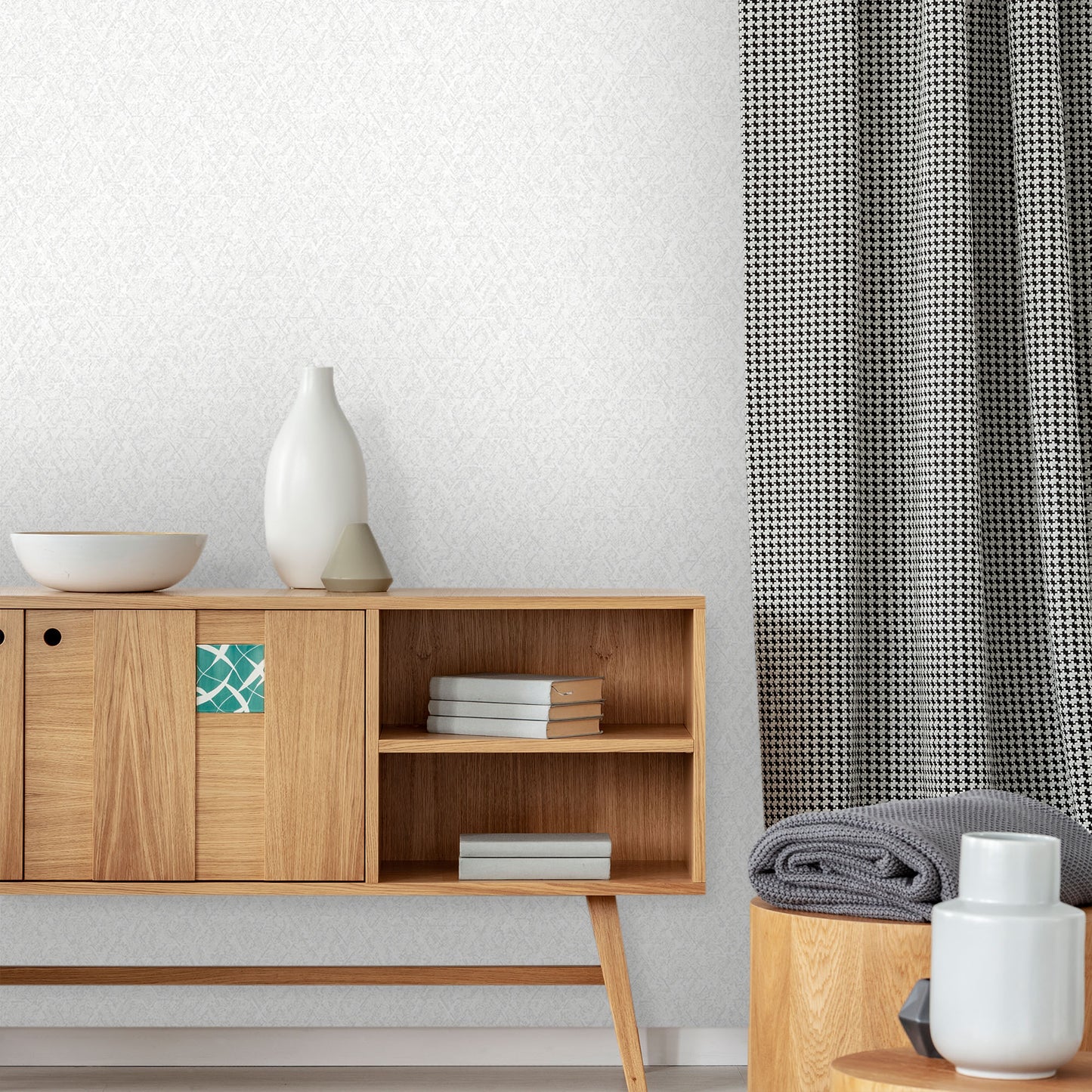 Textured Wallpaper Plastered|Grunge|Abstract in White