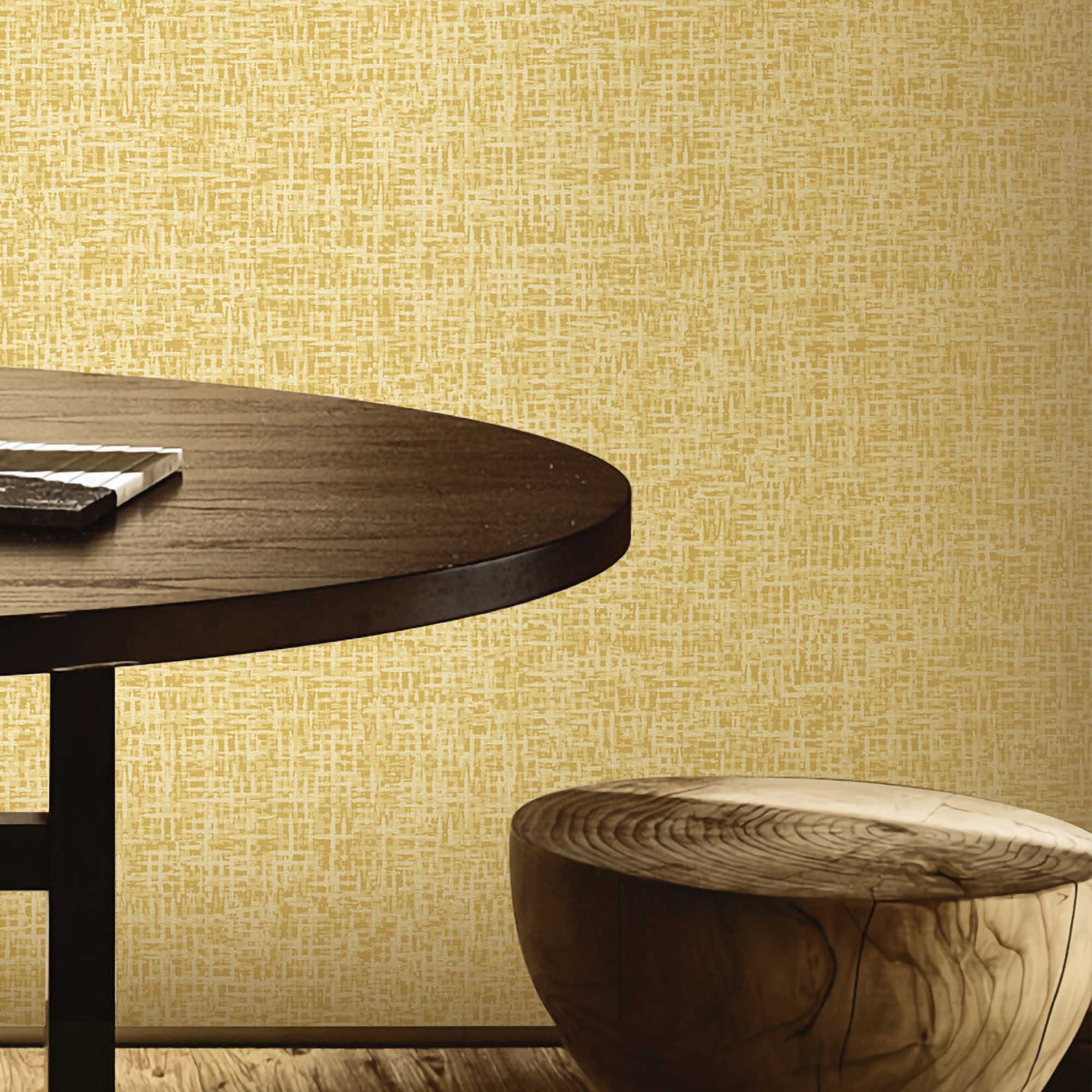 Textured Wallpaper Fabric|Grunge in Yellow