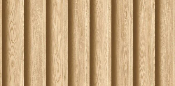 Textured Wallpaper Wood in Beige
