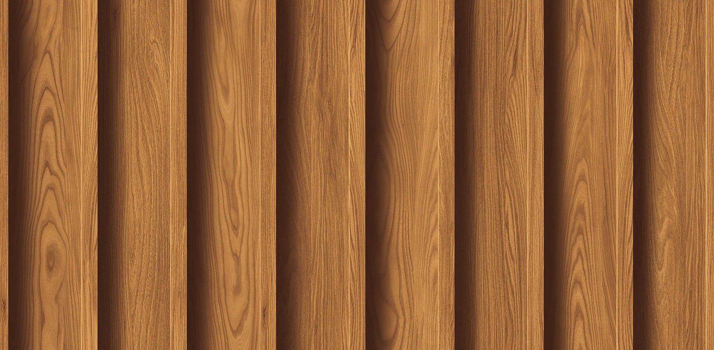 Textured Wallpaper Wood in Brown