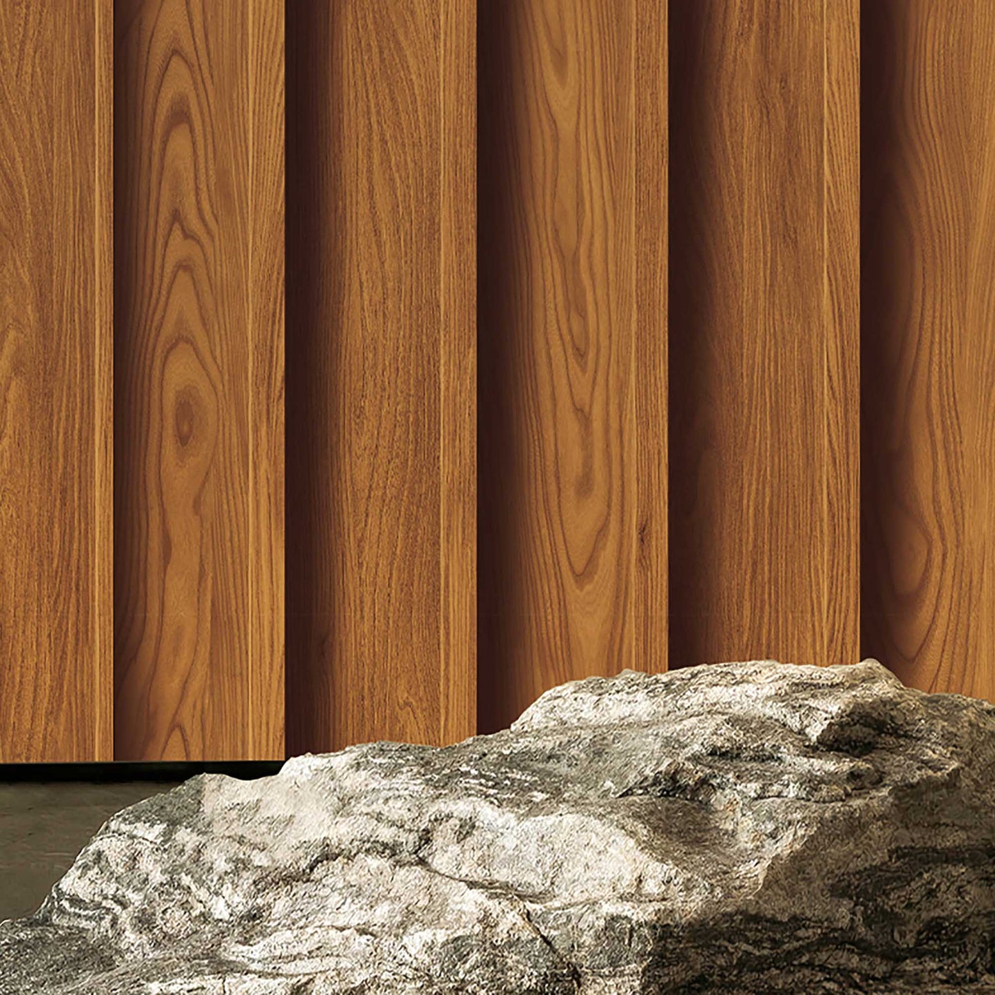 Textured Wallpaper Wood in Brown