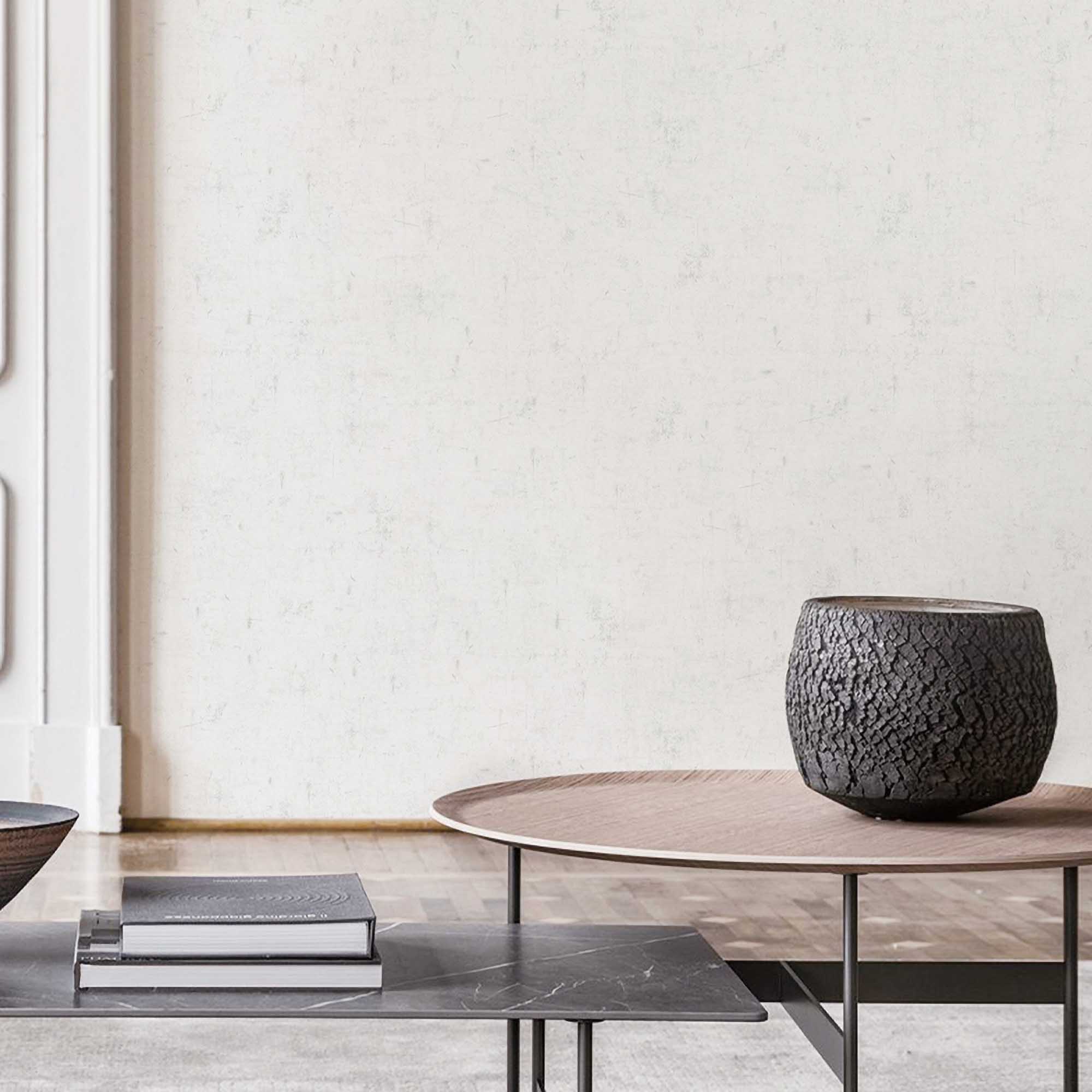 Textured Wallpaper Plastered|Grunge|Abstract in White