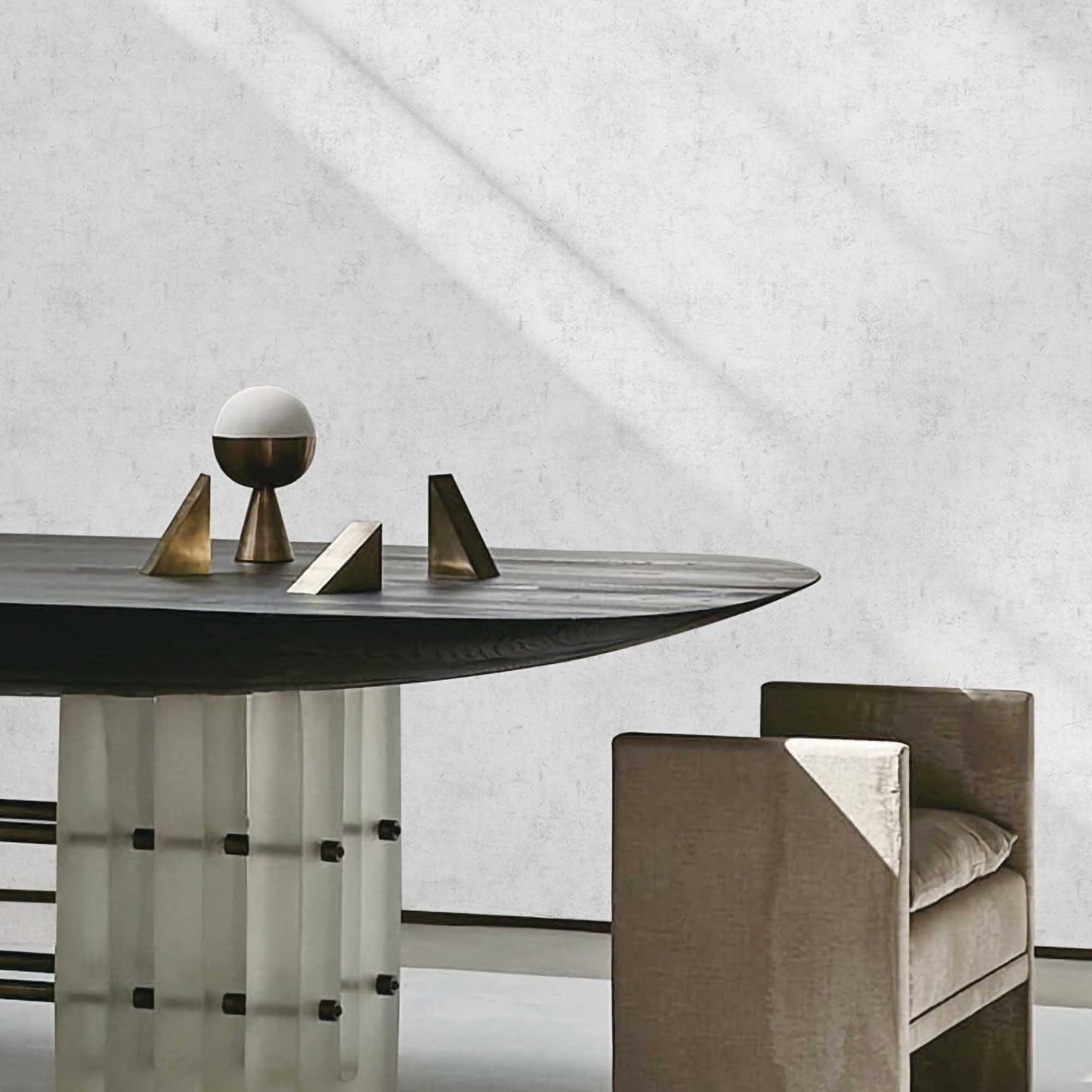 Textured Wallpaper Plastered|Grunge|Abstract in Light Grey