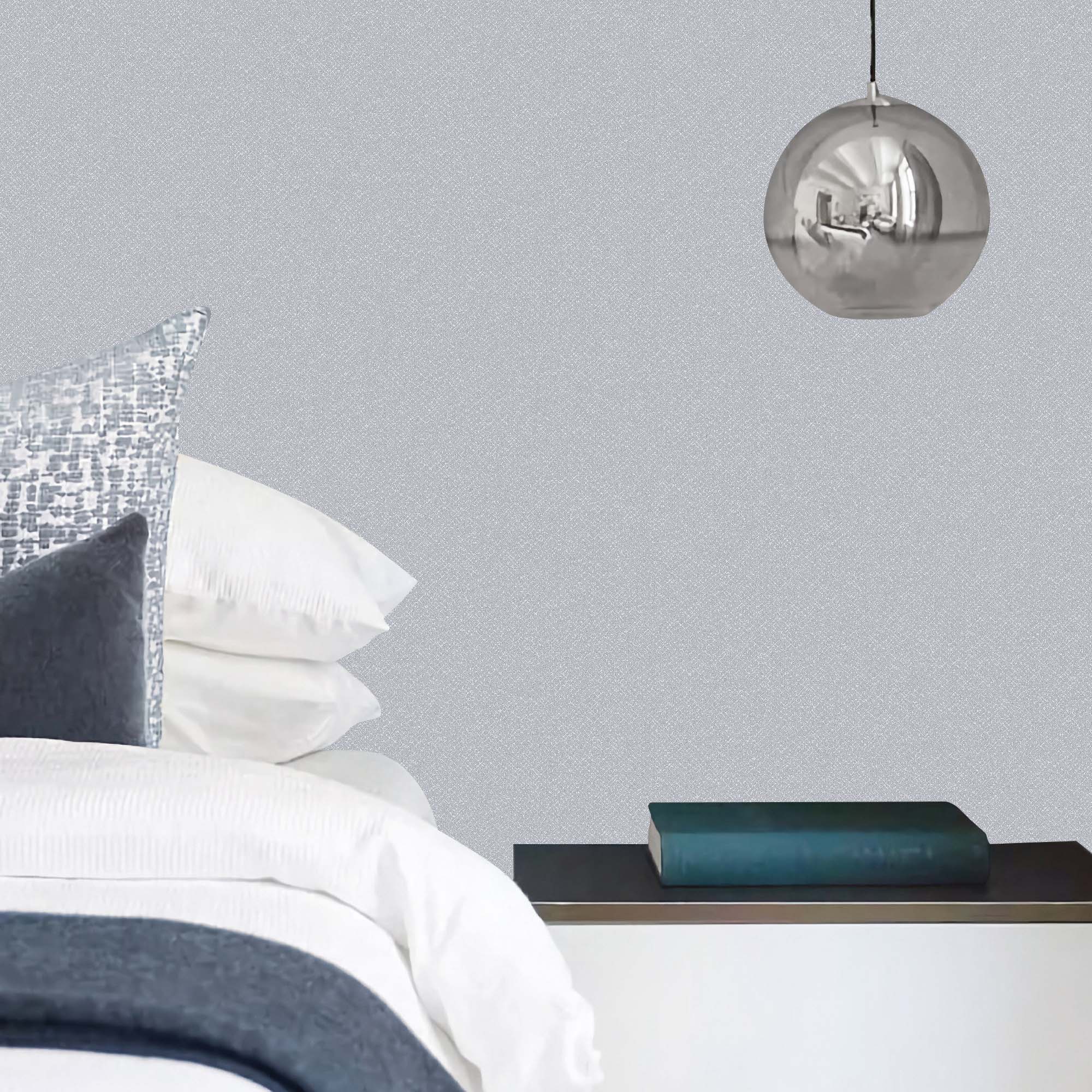 Textured Wallpaper Fabric in Dark Grey|Pewter