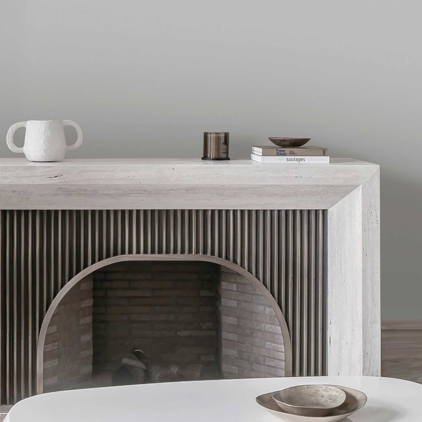 Textured Wallpaper Solid in Grey