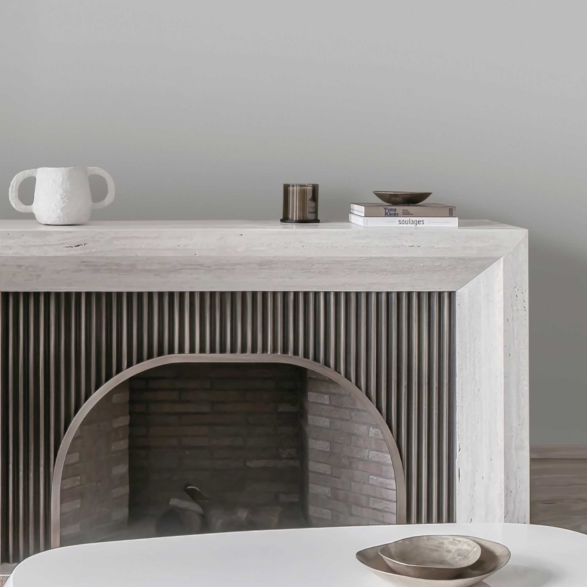 Textured Wallpaper Solid in Grey