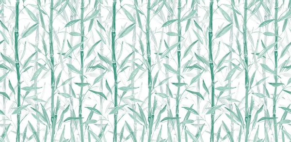 Textured Wallpaper Floral in Green