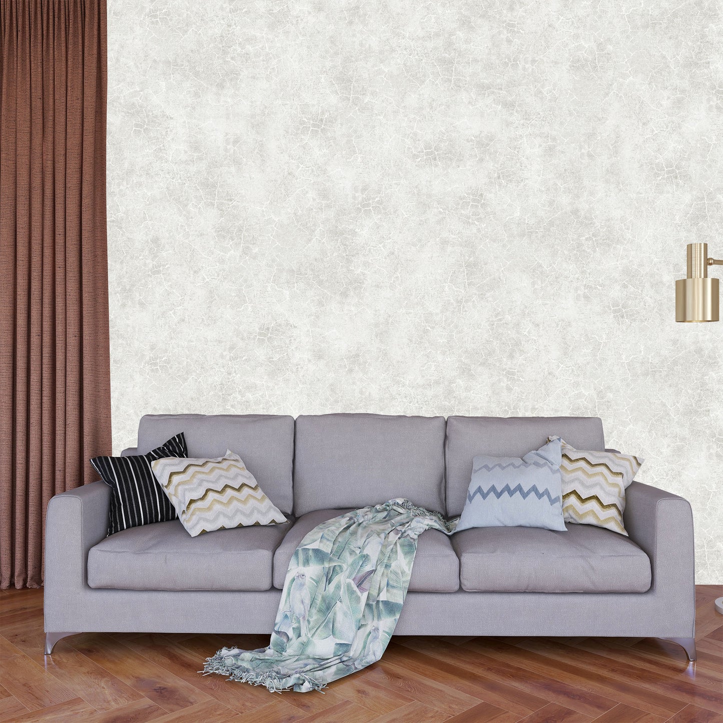 Textured Wallpaper Plastered|Grunge|Abstract in Grey