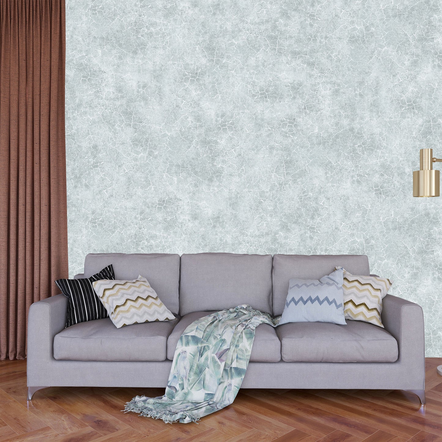 Textured Wallpaper Plastered|Grunge|Abstract in Teal