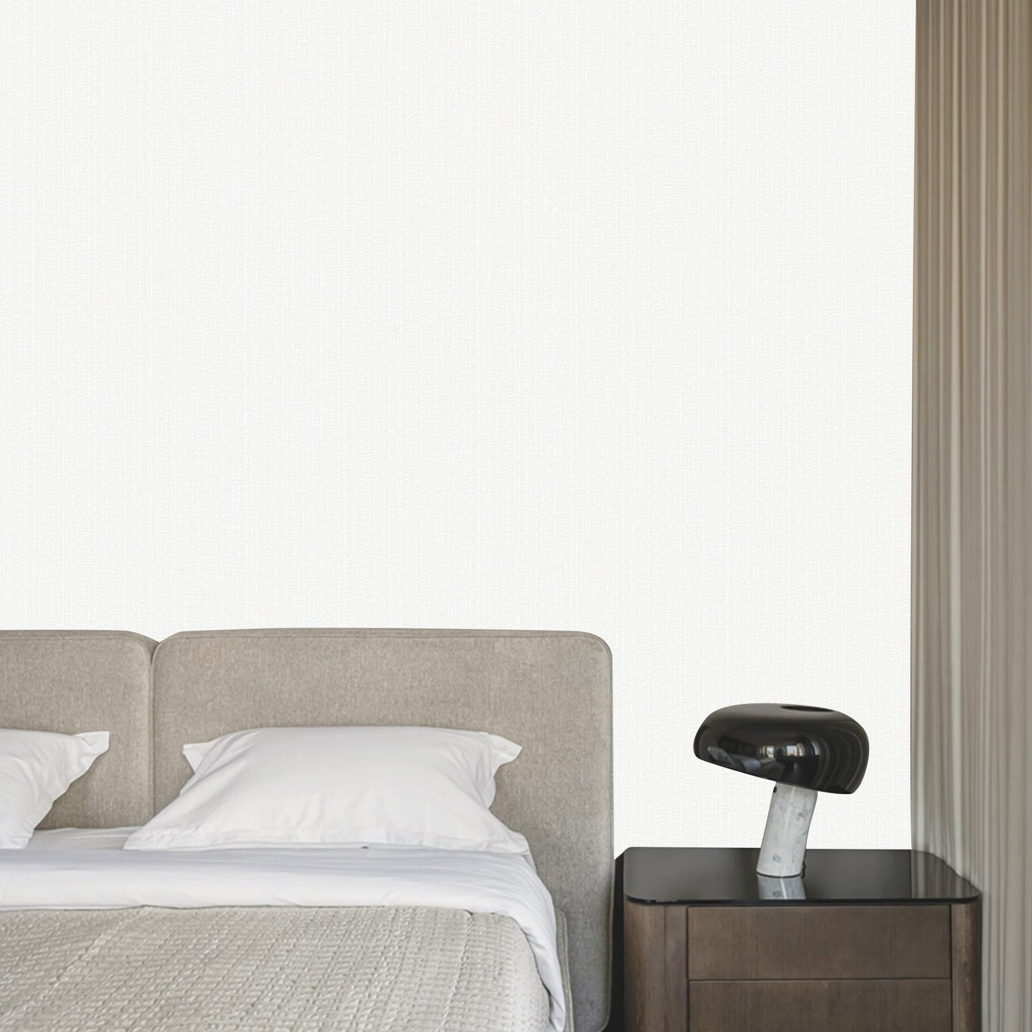 Textured Wallpaper Fabric in White