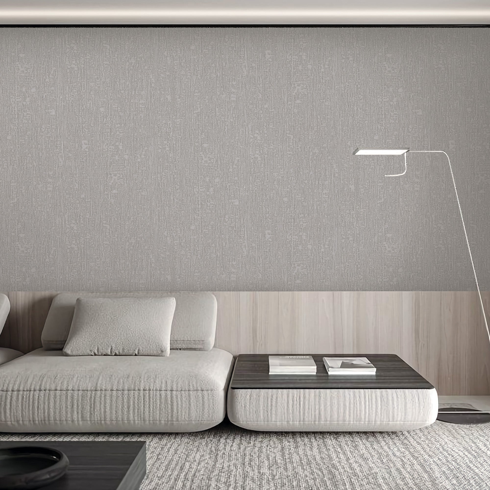 Textured Wallpaper Plastered|Grunge|Abstract in Grey