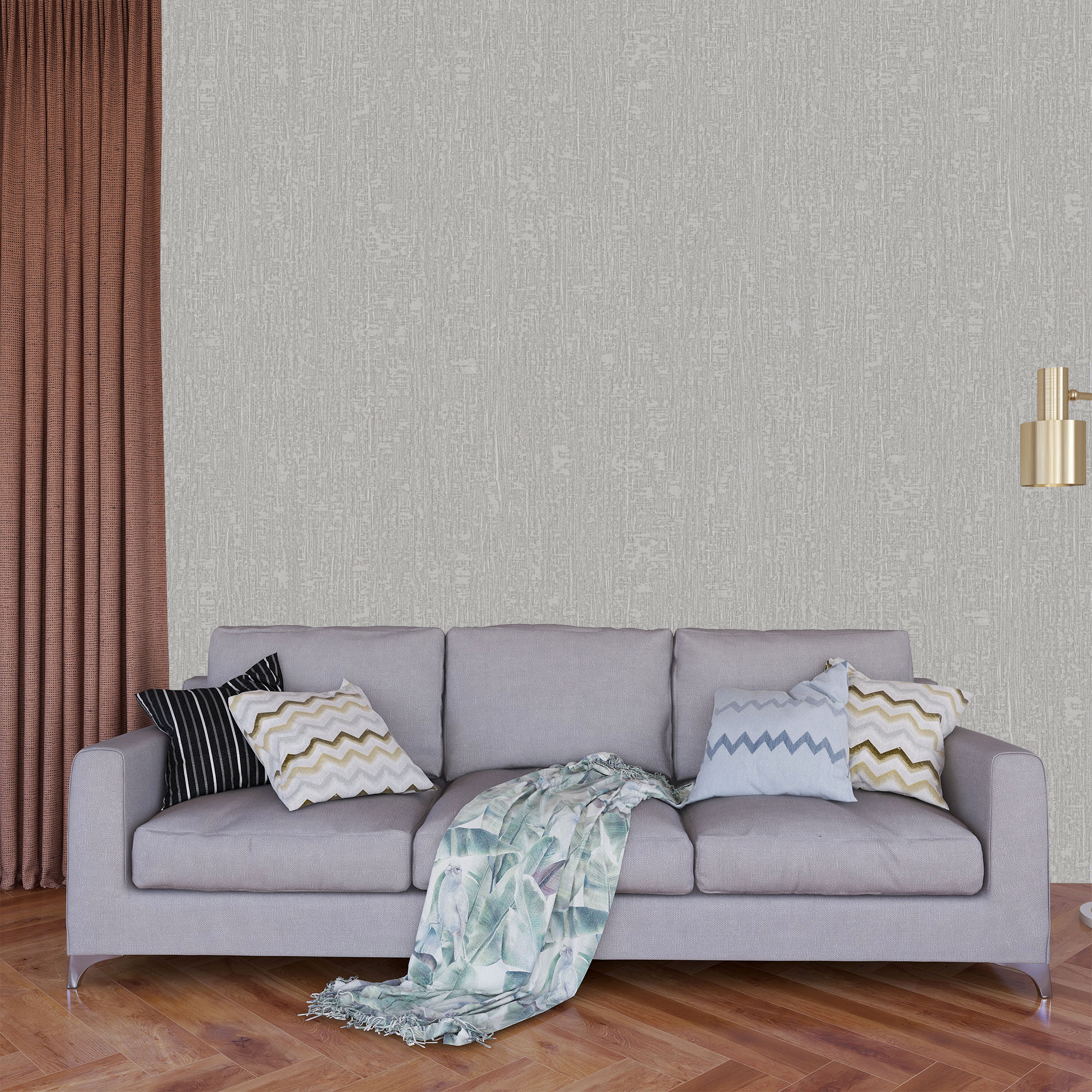 Textured Wallpaper Plastered|Grunge|Abstract in Grey
