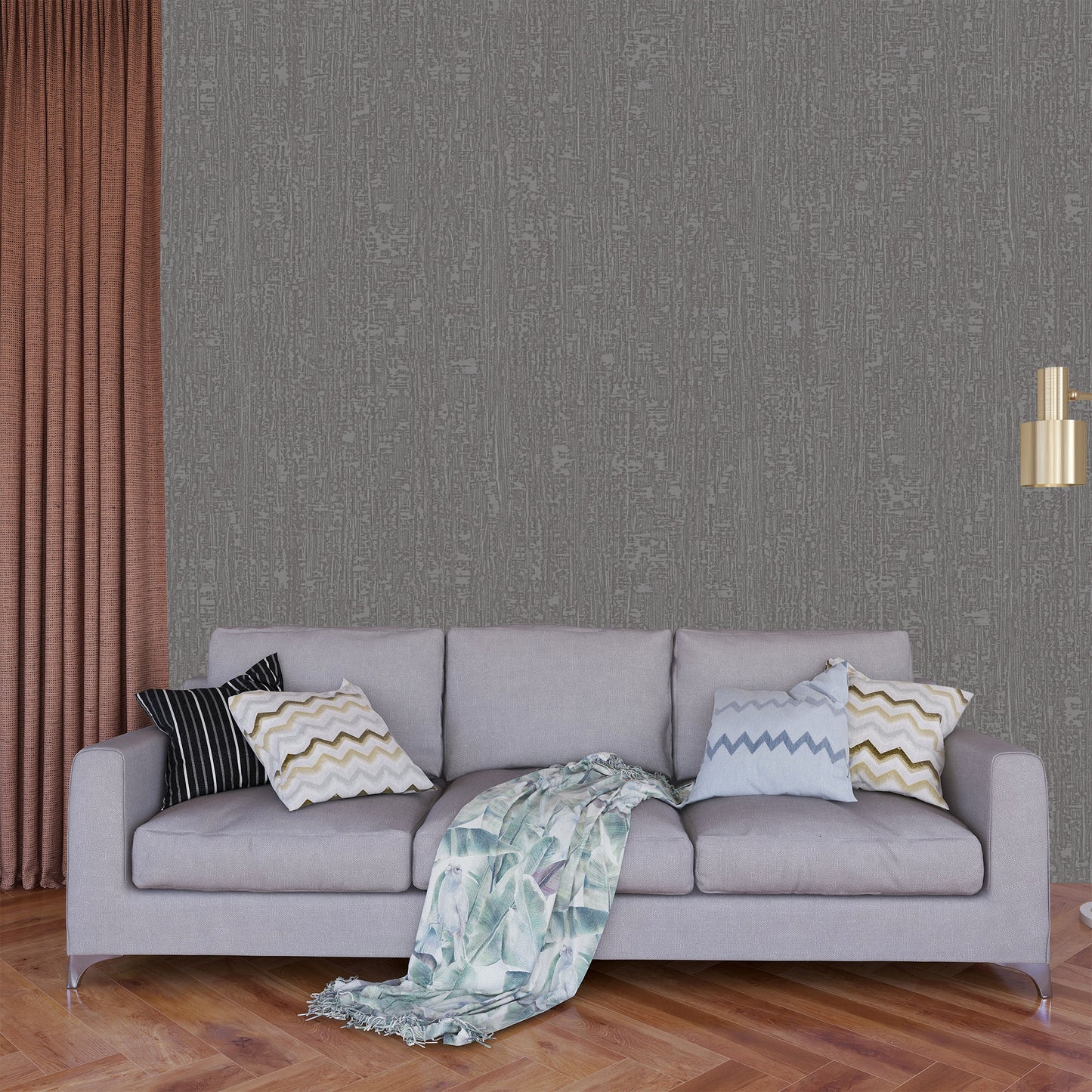 Textured Wallpaper Plastered|Grunge|Abstract in Black