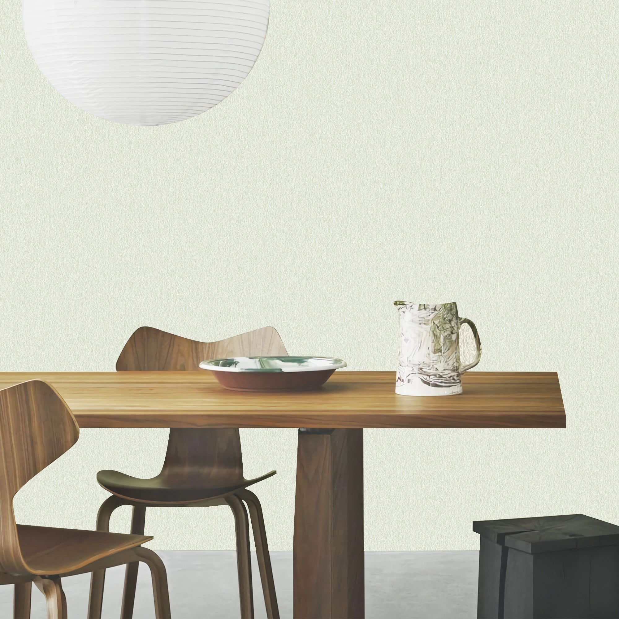 Textured Wallpaper Plastered|Grunge|Abstract in Light Green