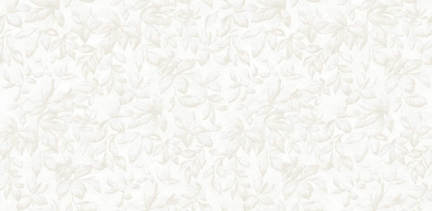 Textured Wallpaper Floral in Pearl|White