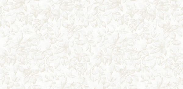 Textured Wallpaper Floral in Pearl|White