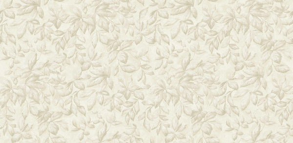 Textured Wallpaper Floral in Beige