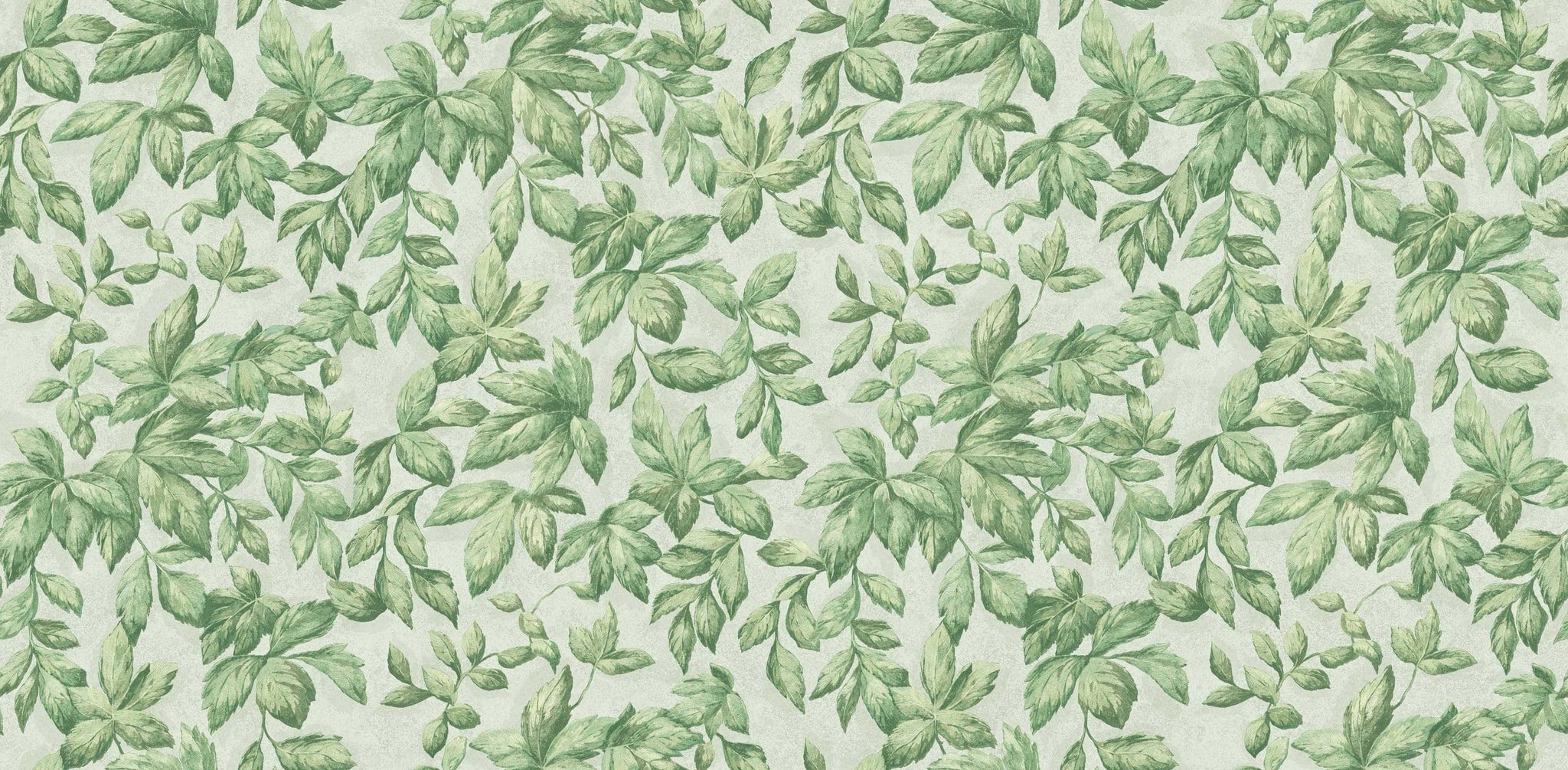 Textured Wallpaper Floral in Green