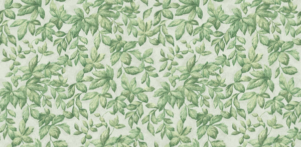 Textured Wallpaper Floral in Green