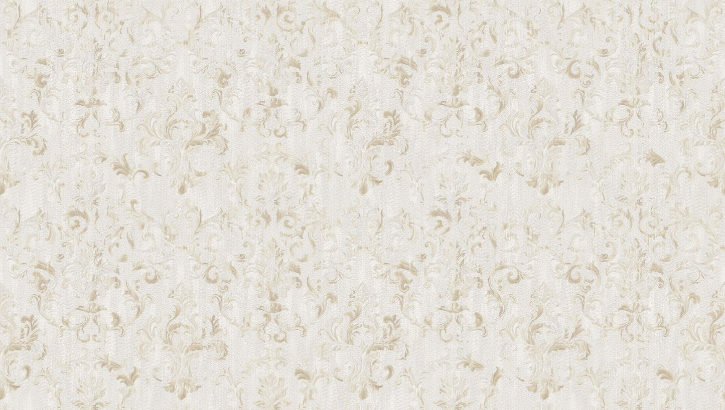 Textured Wallpaper Traditional|Damask|Grunge in Tan|Beige