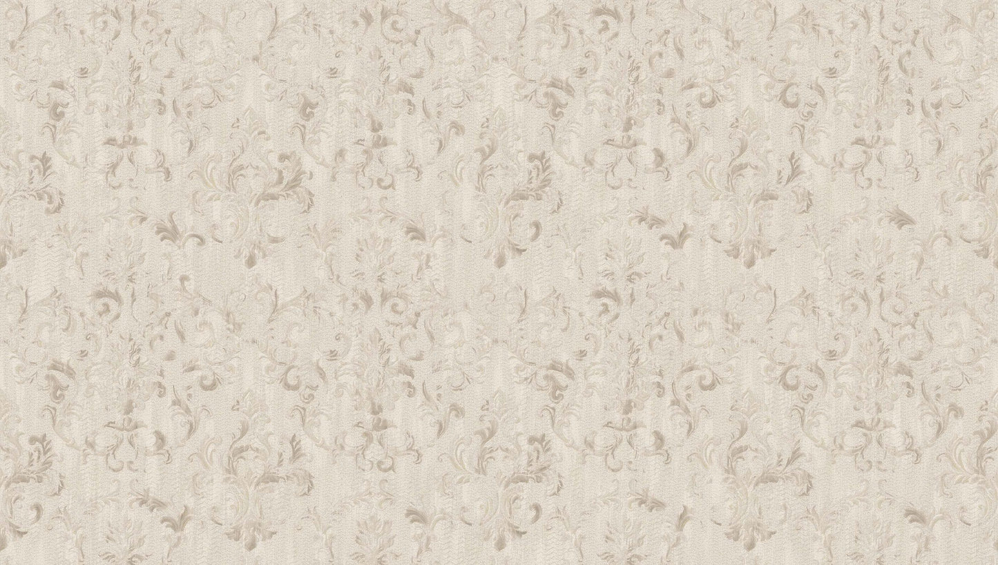 Textured Wallpaper Traditional|Damask|Grunge in Beige