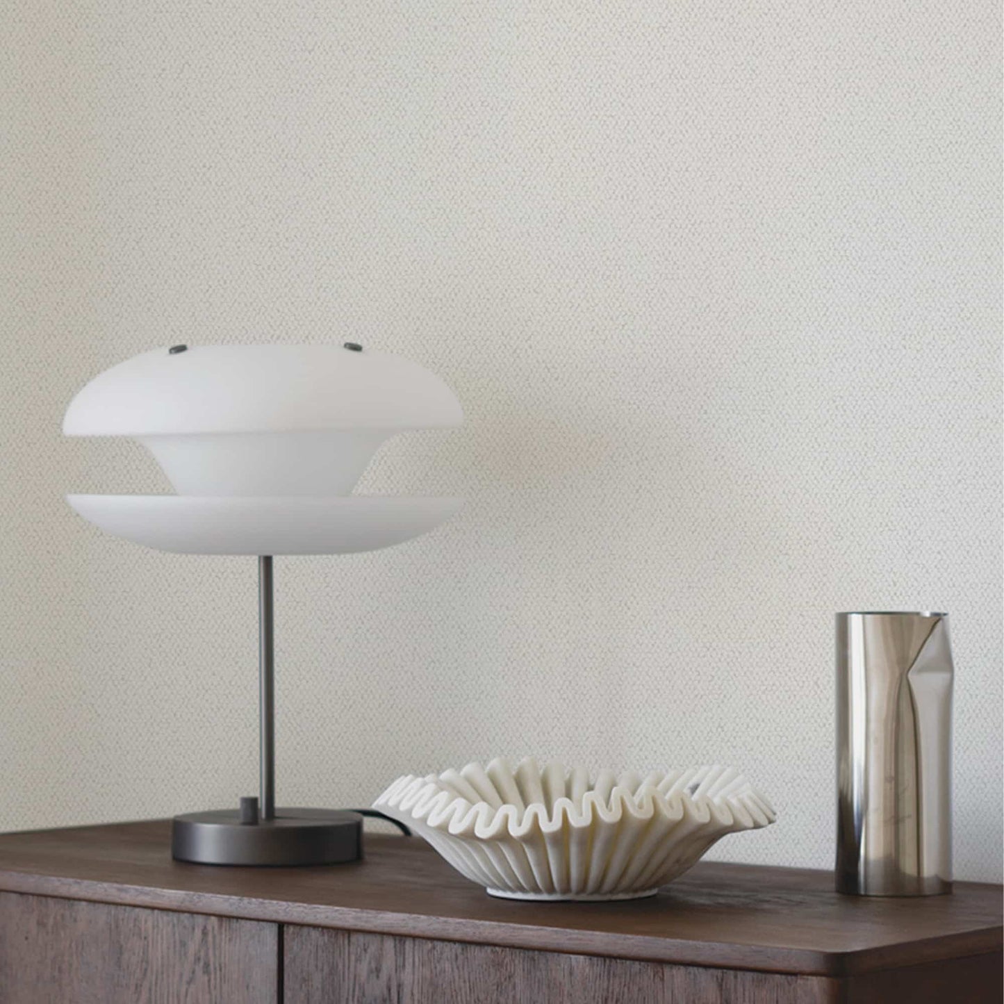 Textured Wallpaper Fabric in White