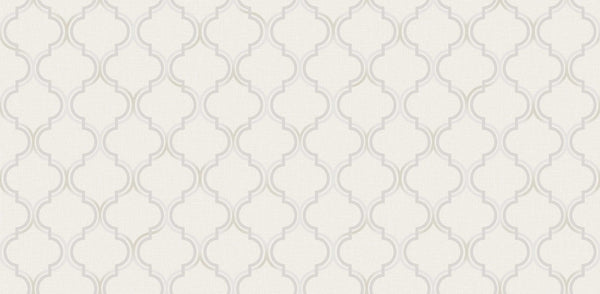 Textured Wallpaper Moroccan|Ogee|Traditional|Fabric in Beige