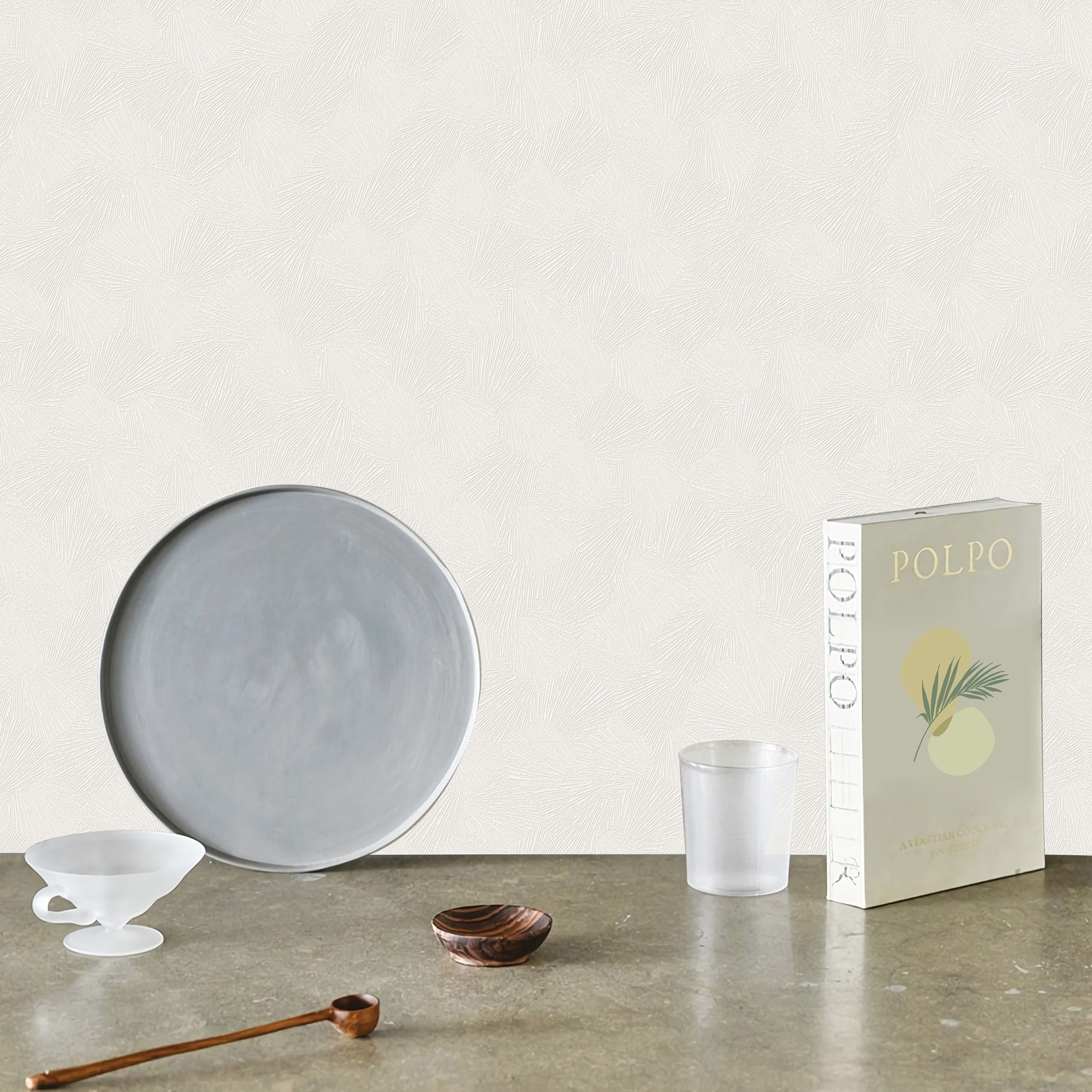 Textured Wallpaper Plastered|Grunge|Abstract in White