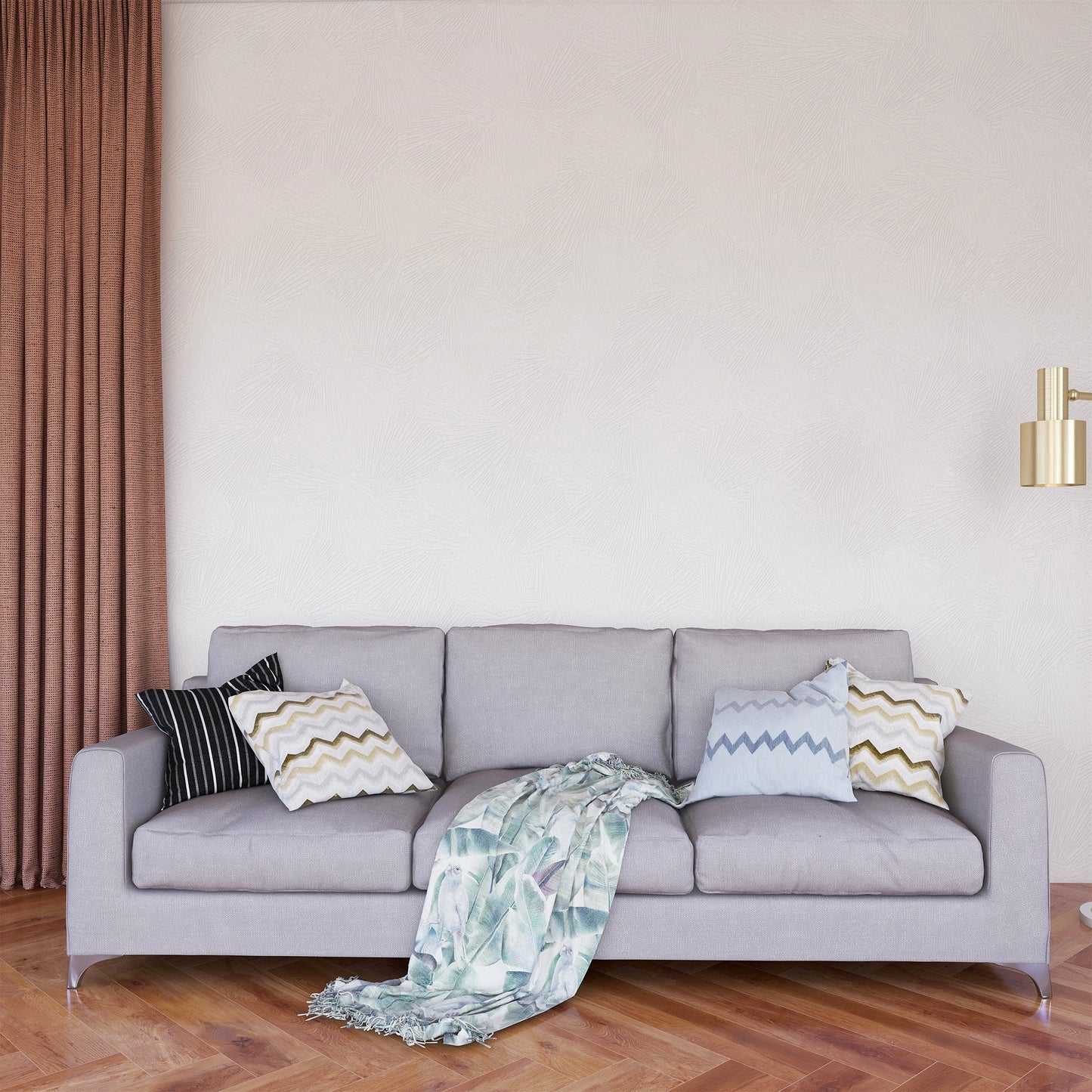 Textured Wallpaper Plastered|Grunge|Abstract in White