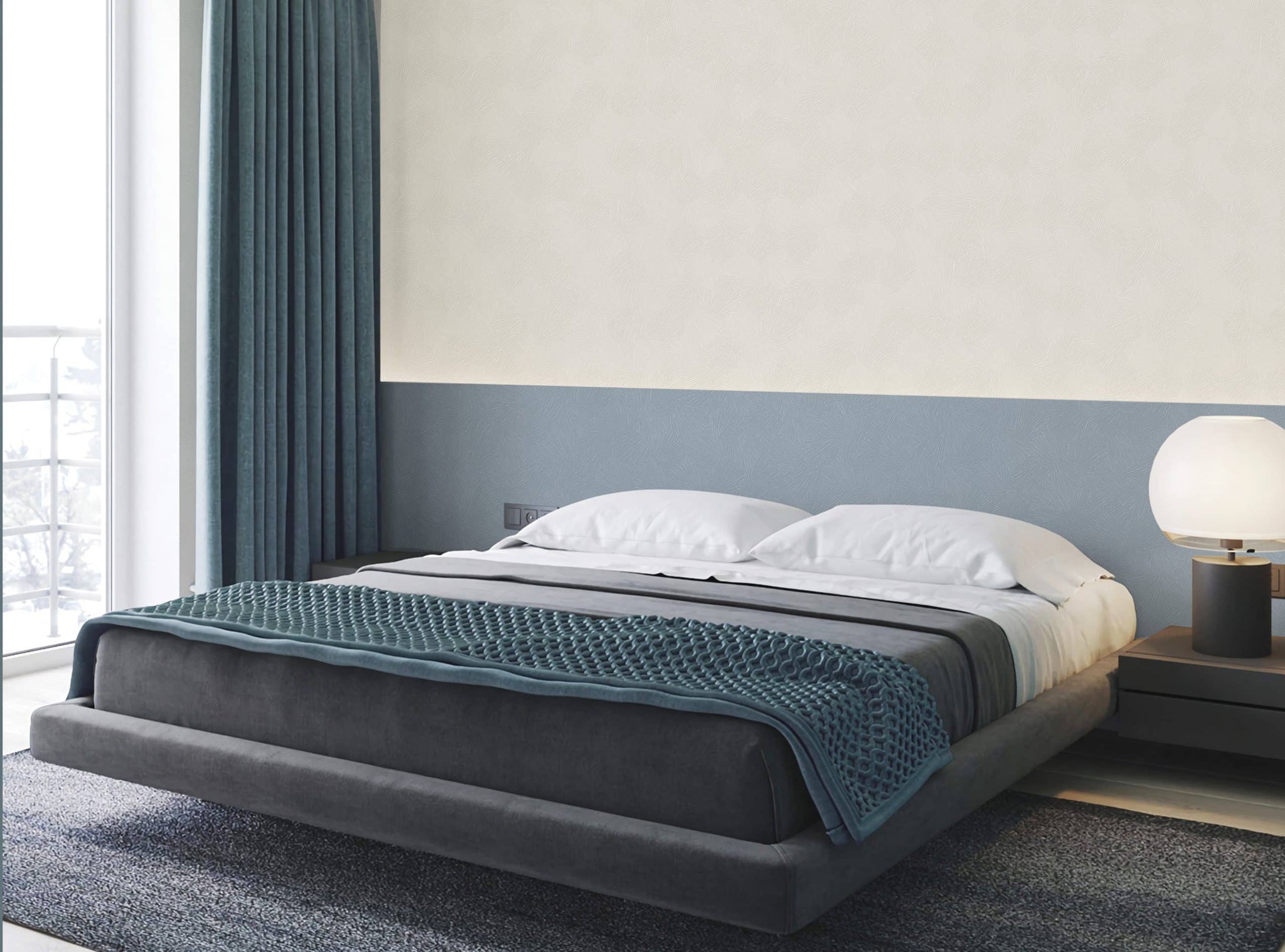 Textured Wallpaper Plastered|Grunge|Abstract in Beige