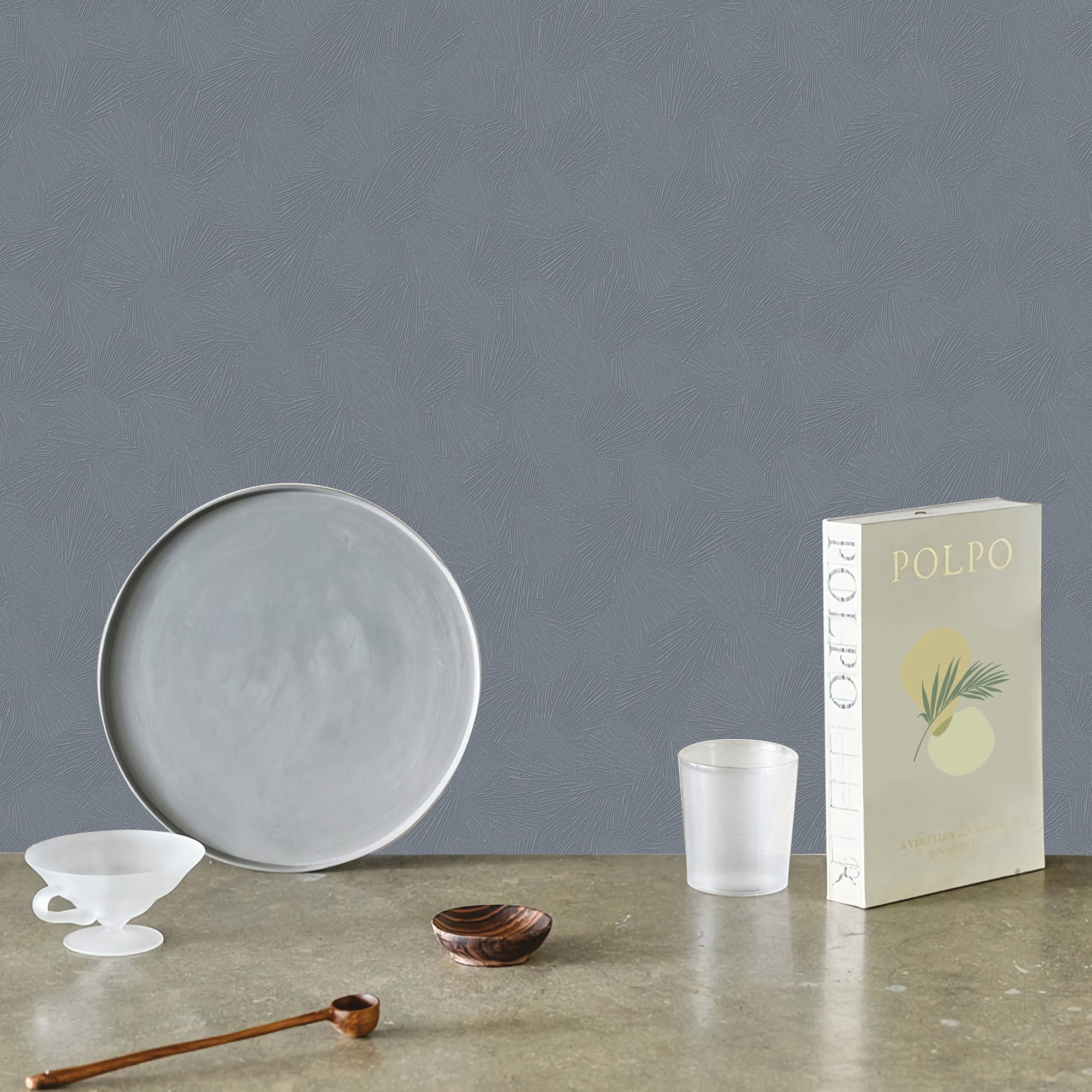 Textured Wallpaper Plastered|Grunge|Abstract in Charcoal|Grey