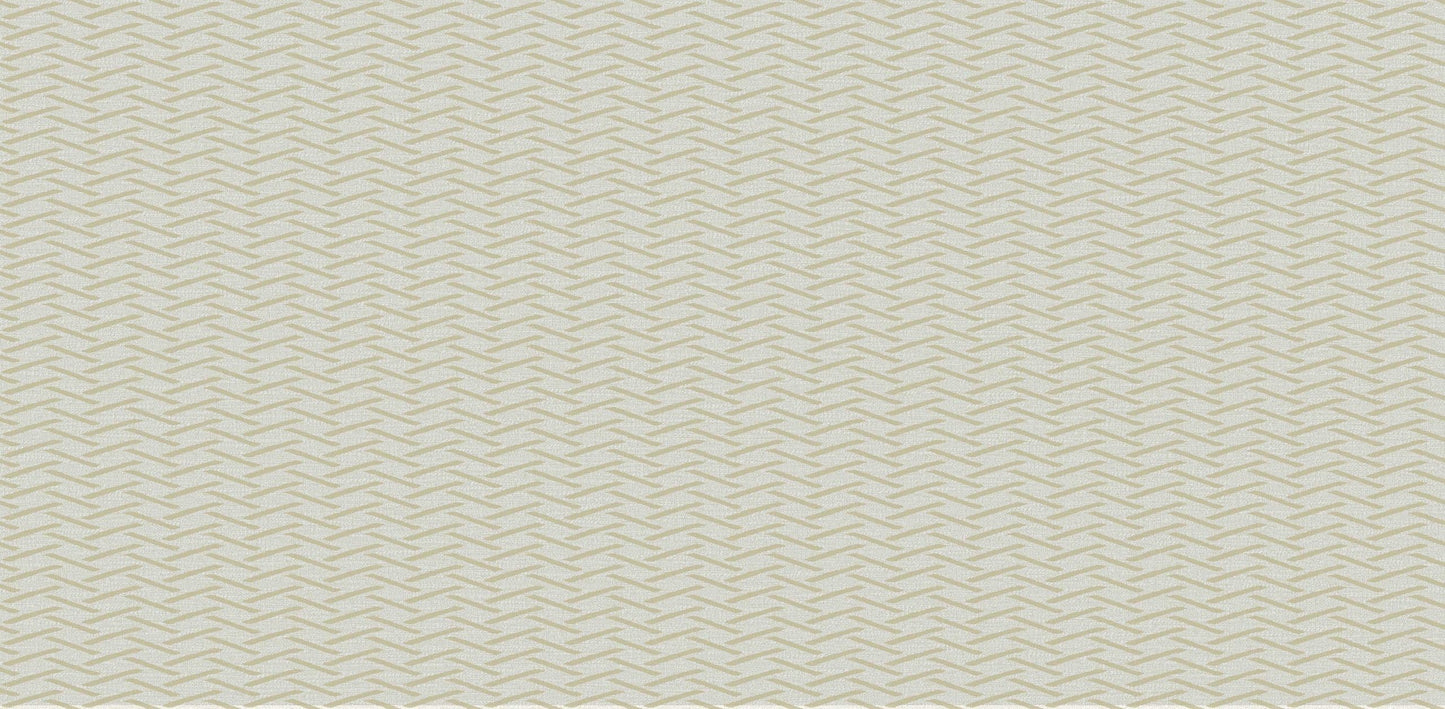 Textured Wallpaper Herringbone|Geometric in Dark Beige|Gold