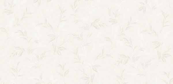 Textured Wallpaper Fabric|Floral in White