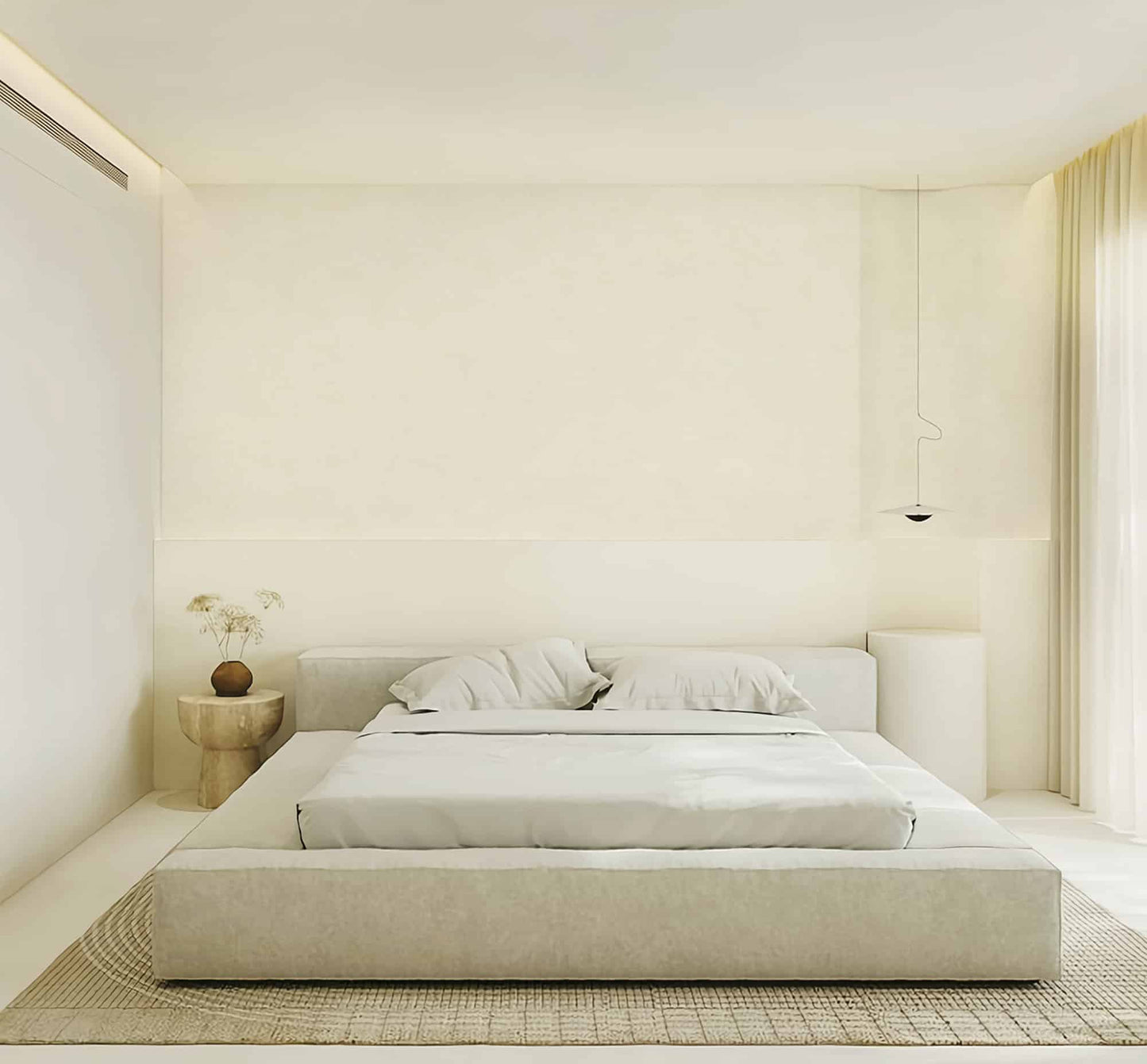 Textured Wallpaper Solid|Grunge in Beige