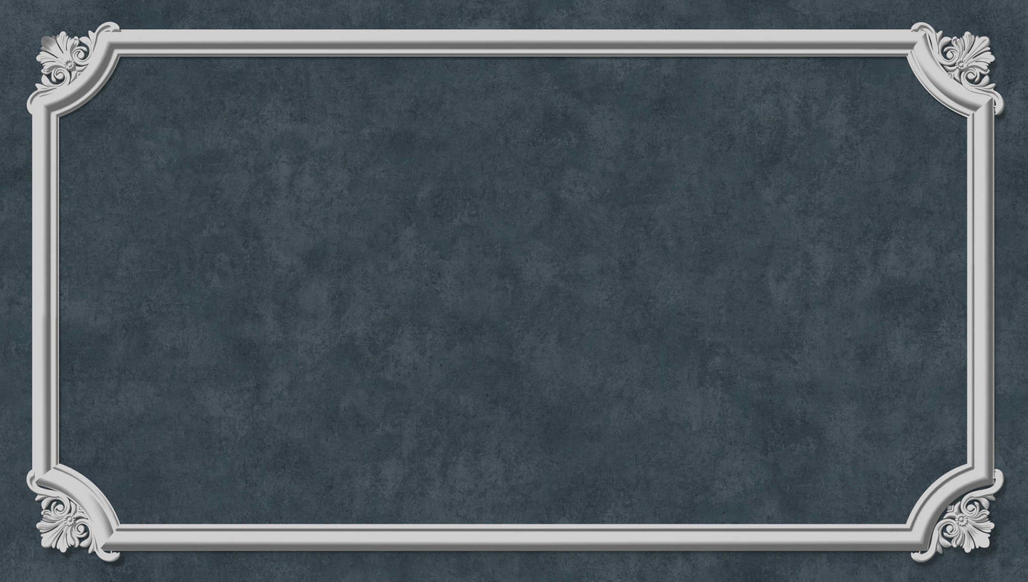 Textured Wallpaper Victorian|Distressed|Traditional in Dark Blue