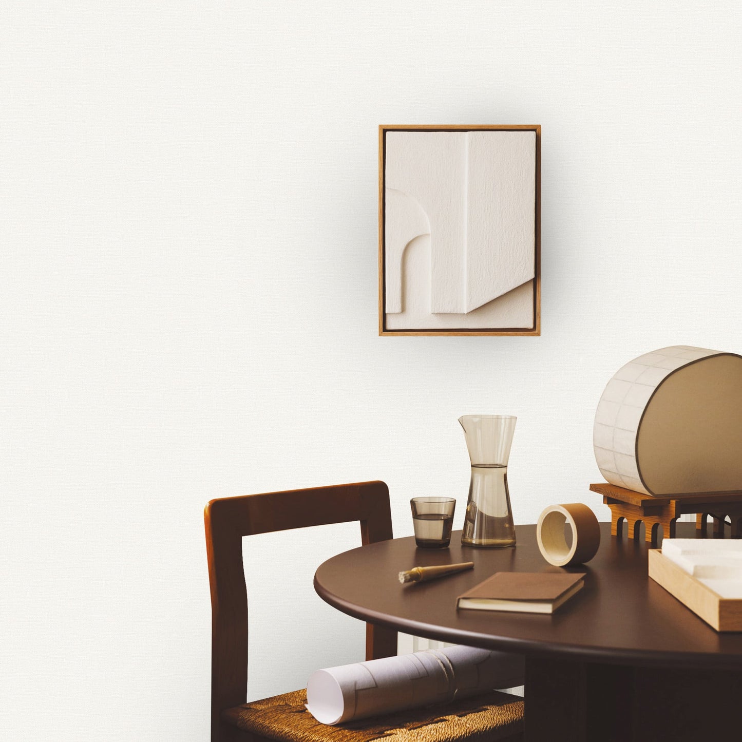 Textured Wallpaper Solid in White