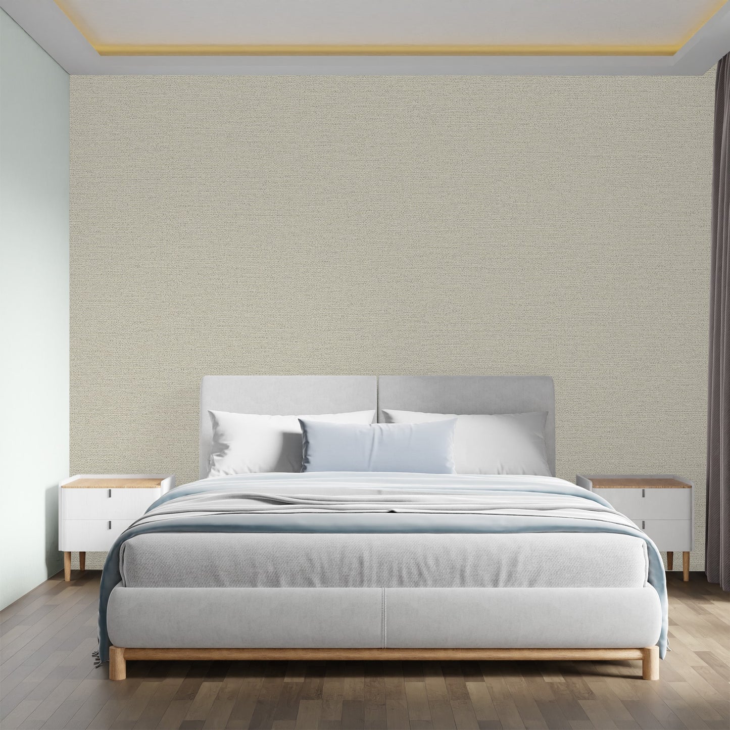 Textured Wallpaper Solid in Tan|Beige
