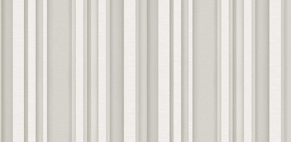 Textured Wallpaper Stripes in Light Grey|Cream